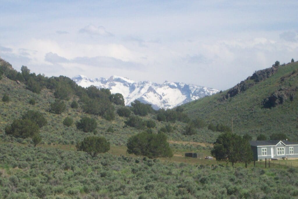 Large view of 4.77 ACRES IN BEAUTIFUL ELKO COUNTY, NEVADA ~ SPRING CREEK ~ MAJESTIC RUBY MOUNTAIN VIEWS AND TIMBERED! Photo 2