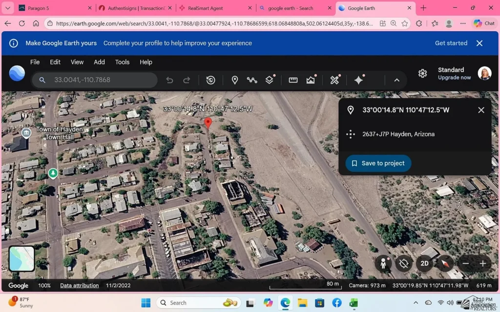 Large view of 0.07 ACRE BUILDING LOT IN BEAUTIFUL HAYDEN, ARIZONA ~HISTORIC COPPER MINING TOWN NEAR TUCSON Photo 22