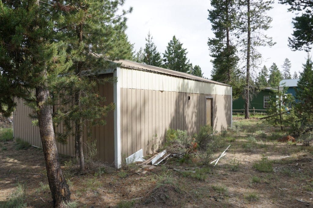 Large view of 1.00 Ac In Crescent Oregon! Treed Lot W/ Power & 20 X 30 Metal Building! Near BEND Photo 6