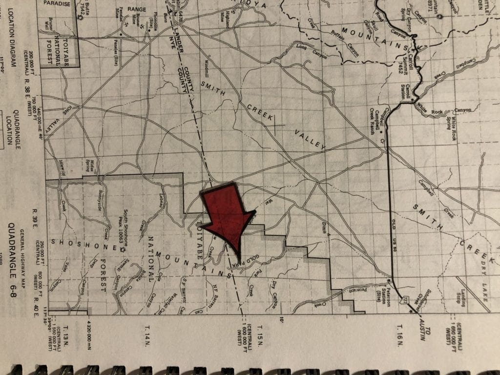 Large view of 58.21 Acres on the Nevada/Utah State Lines have one foot in Nevada & One foot in Utah Photo 29