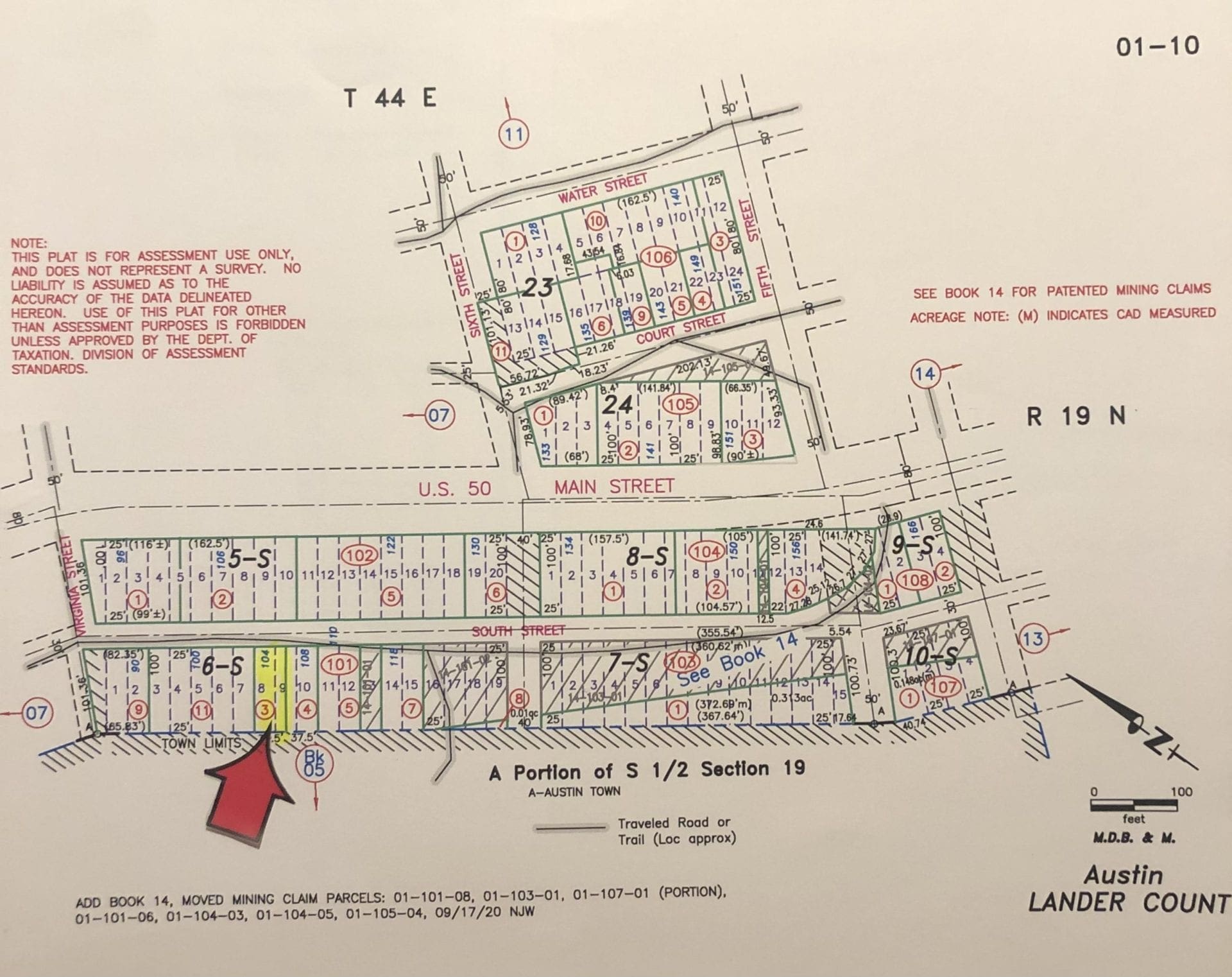 .09 Acres ~ Two Lots in the Old West Town of Austin, Nevada ~ Power with Paved Road Frontage ~ Town Lights Views photo 10