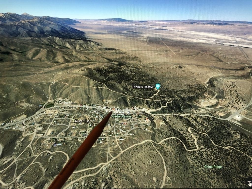 Large view of .09 Acres ~ Two Lots in the Old West Town of Austin, Nevada ~ Power with Paved Road Frontage ~ Town Lights Views Photo 12