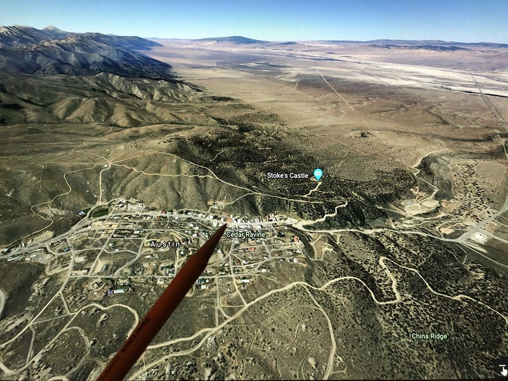 .09 Acres ~ Two Lots in the Old West Town of Austin, Nevada ~ Power with Paved Road Frontage ~ Town Lights Views photo 12