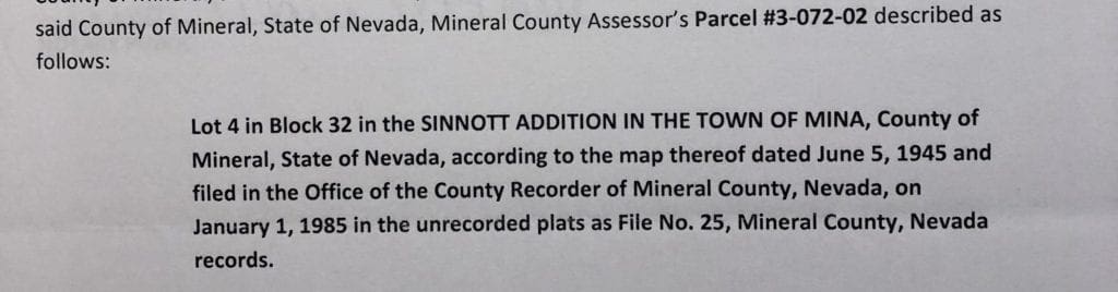 Large view of Beautiful Parcel In Cute Quaint Town of Mina, NV ~ Adjoining three Lots Available Photo 6