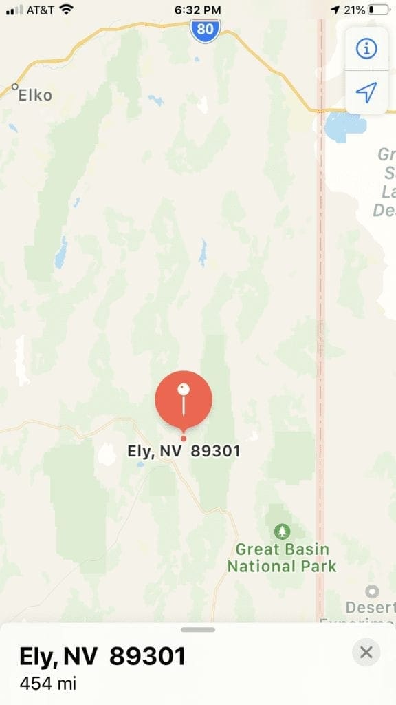 Large view of Location describes this Rare 5 acre parcel in Ely, Nevada Photo 11