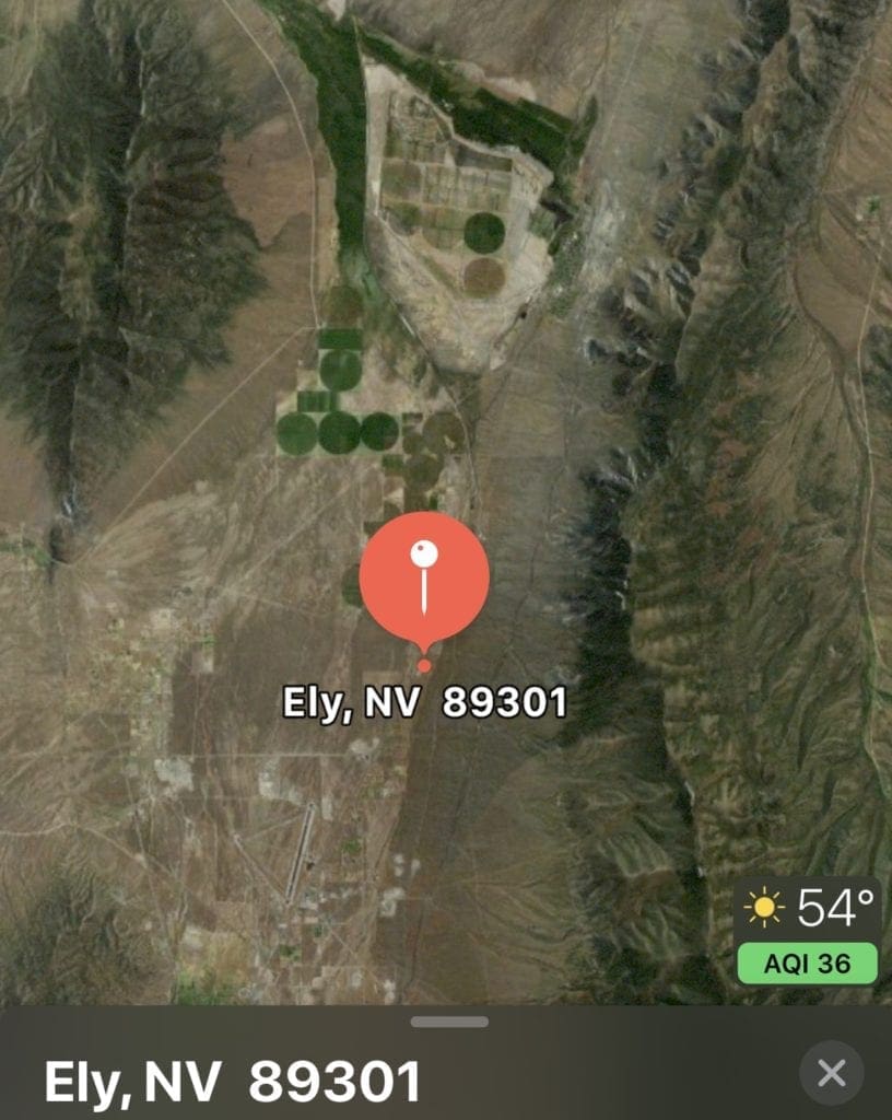 Large view of Location describes this Rare 5 acre parcel in Ely, Nevada Photo 27