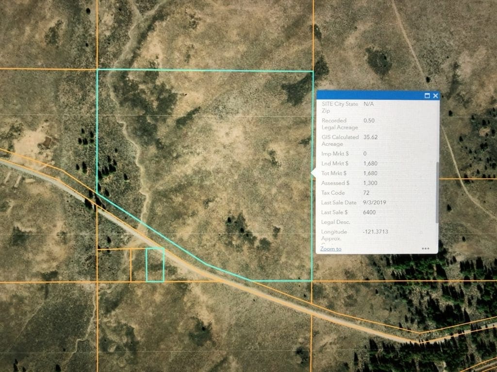 Large view of 36 Acres Central Oregon Near California TWO Parcels Separated by County Road Photo 7