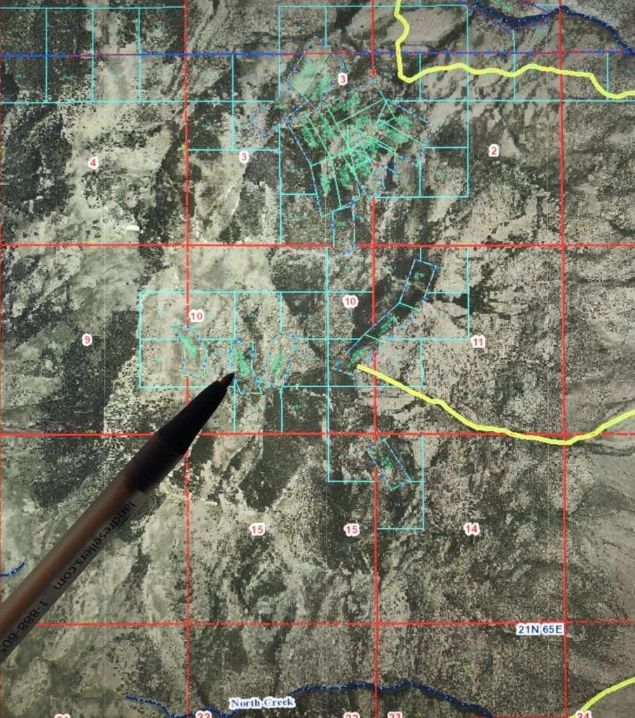 Large view of `10.33 ACRES~Patented Mining Claim “Buckhorn” SUR 38S, Silver Canyon Mining District 11,000 feet Elevation in SCHELL CREEK RANGE Photo 2