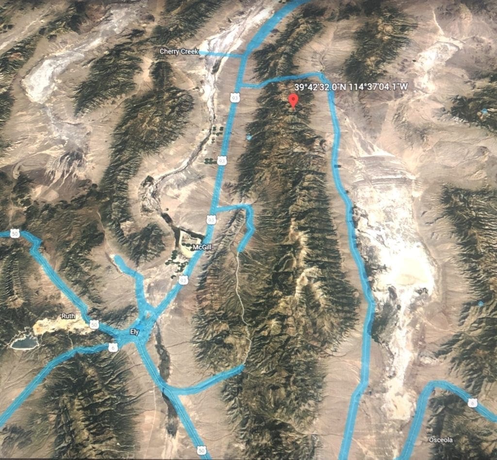 Large view of `10.33 ACRES~Patented Mining Claim “Buckhorn” SUR 38S, Silver Canyon Mining District 11,000 feet Elevation in SCHELL CREEK RANGE Photo 24
