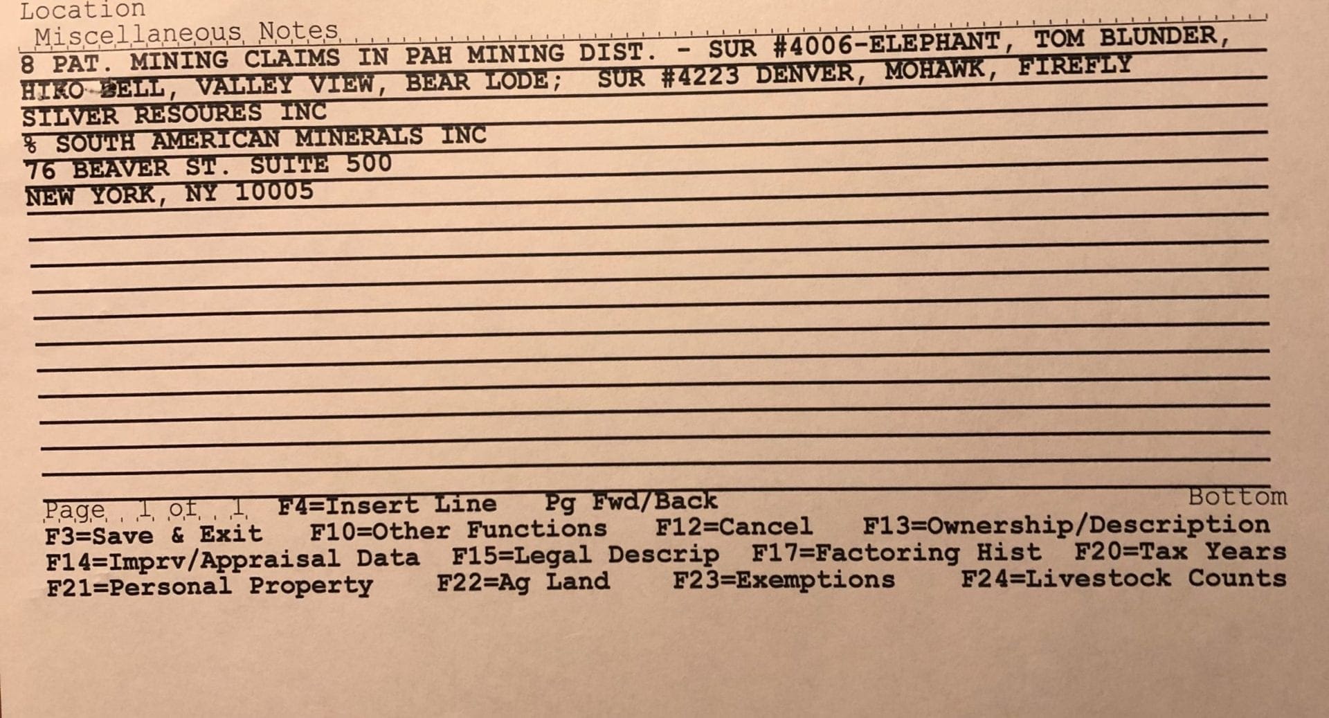 160 Ac ~ Lincoln Co, Nevada GOLD & SILVER area, 8 Patented Load Mining Claims; The DENVER, MOHAWK AND HIGH FLY, The ELEPHANT, TOM BLUNDER, HIKO BELL, VALLEY VIEW AND VERA photo 14