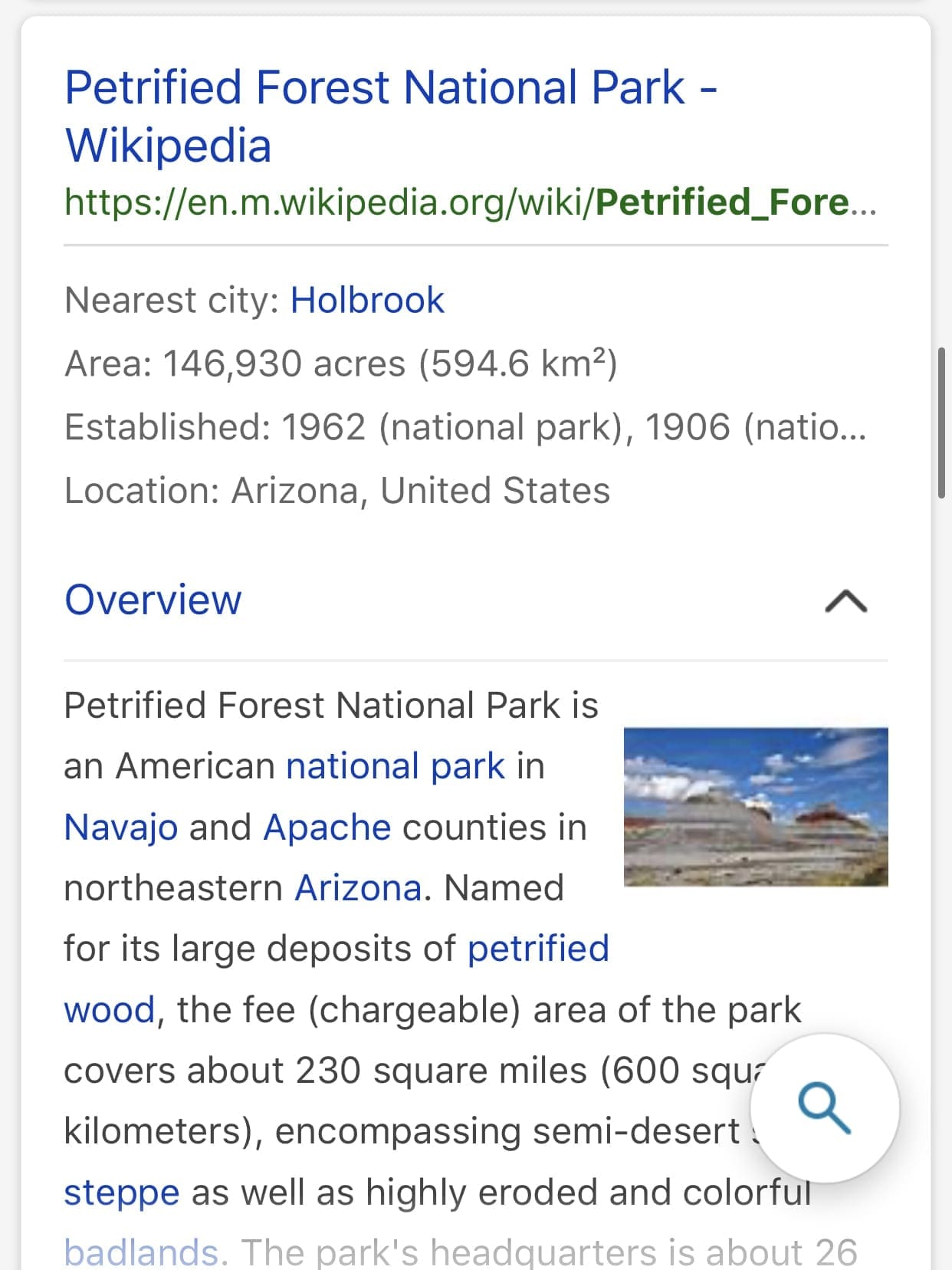 40.00 Acres Adjoining the Petrified Forest National Park ~ Fronts Famous & Historic Route 66 in Sunny Southern Arizona photo 11