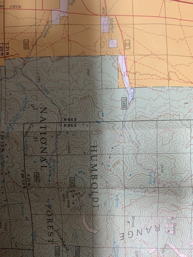Large view of 20.66 Acre Mining Claim “Eclipse” SUR 2059 ~ Gold & Silver located in Humboldt-Toiyabe National Forest Photo 10