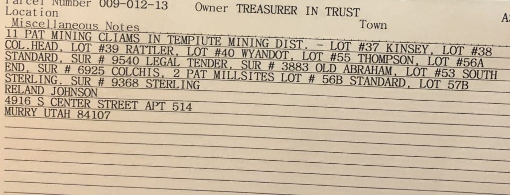 Large view of 117 Acres 11 Patented Lode Mining Claims Tempiute District, 2 Millsites in Lincoln County, Nevada Photo 13