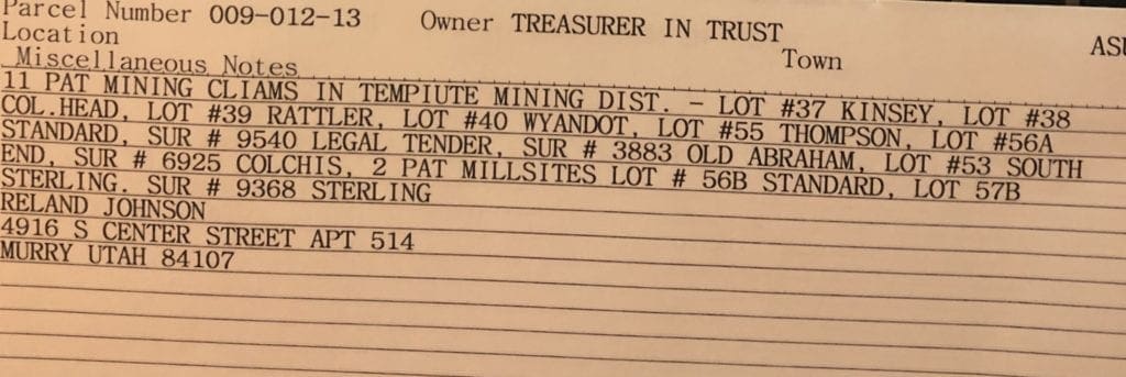 Large view of 117 Acres 11 Patented Lode Mining Claims Tempiute District, 2 Millsites in Lincoln County, Nevada Photo 15
