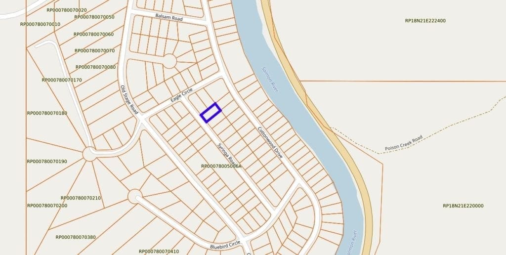 Large view of Great Location! Half Acre Building Lot In Lemhi County, IDAHO ~ Footsteps away from the SALMON RIVER! Photo 6