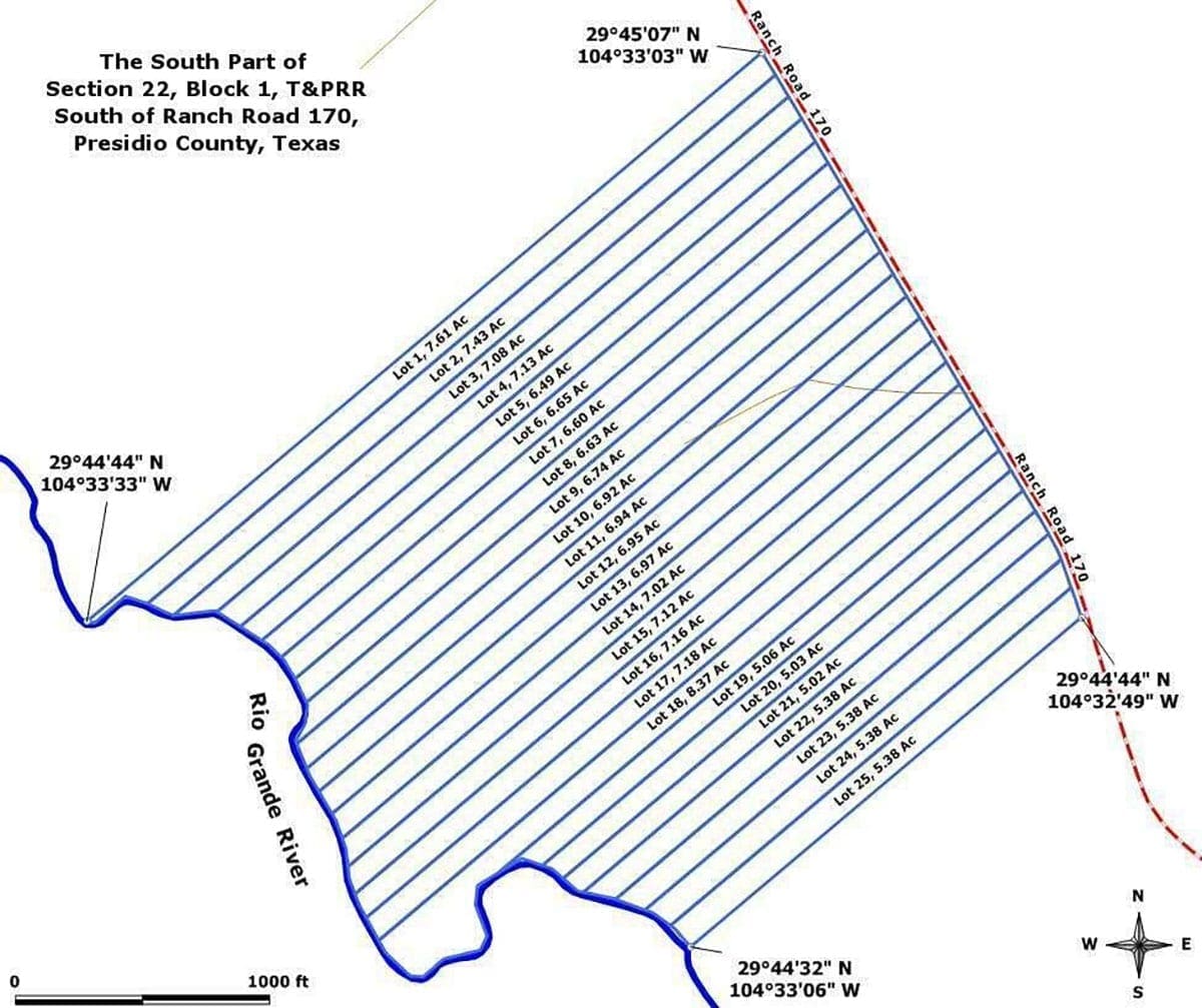Texas 5.38 Acre On Rio Grande River Front, With Paved Front Access to HWY 170, Power & Phone photo 5