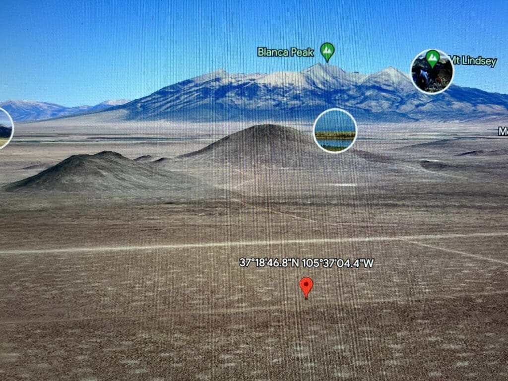 Large view of 5.00 GORGEOUS ACRES CAMP OR BUILD WITH MT. BLANCA PEAK LITERALLY IN YOUR FRONT YARD Photo 7