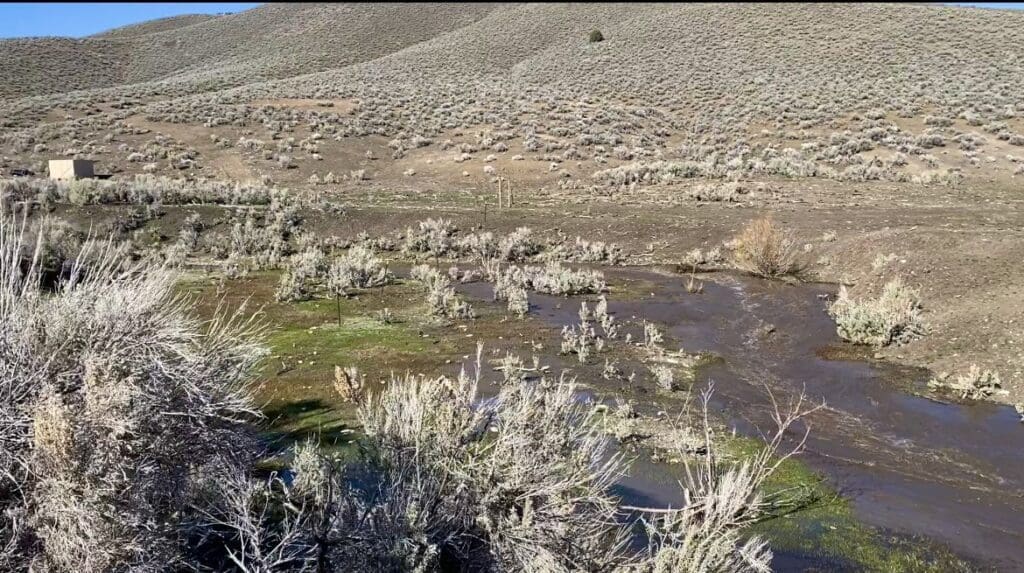 Large view of 41.39 ACRES IN LANDER CO, NEVADA WITH ROAD, CREEK, SPRING AND INCREDIBLE MOUNTAIN TOP VIEWS FOR MILES~NEW PICS MUST SEE AMAZING! Photo 29