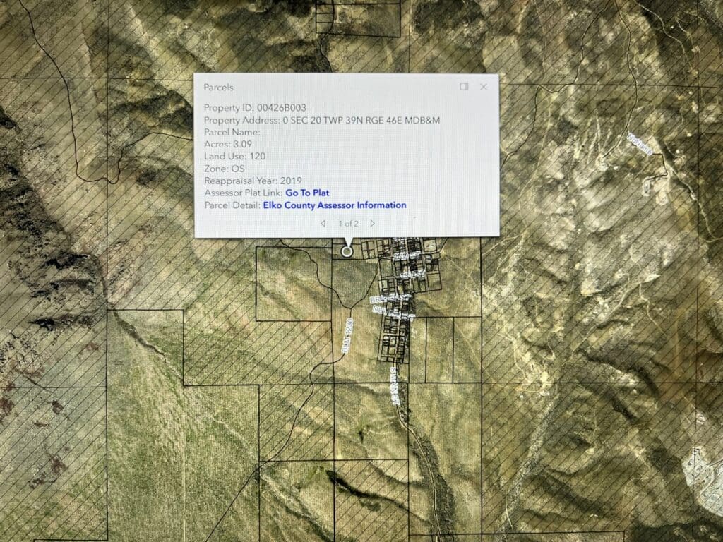 Large view of 3.09 ACRES OF LAND ON THE MOUNTAIN OVERLOOKING HISTORIC MIDAS GHOST TOWN, NEVADA WITH CREEK ~ NEAR IDAHO AND GOLD & SILVER MINES Photo 25