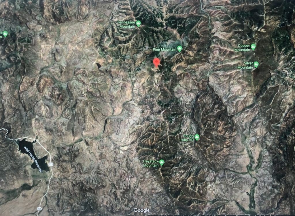 Large view of WYOMING MINING DISTRICT, SUR 37A PATENT NO 12937, “MARDIS MINE”/DIAMOND JIM MINE, Rosebud Mtn 8167 Ft Inside Humboldt Nat. Forest. Photo 27