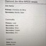 Thumbnail of WYOMING MINING DISTRICT, SUR 37A PATENT NO 12937, “MARDIS MINE”/DIAMOND JIM MINE, Rosebud Mtn 8167 Ft Inside Humboldt Nat. Forest. Photo 18