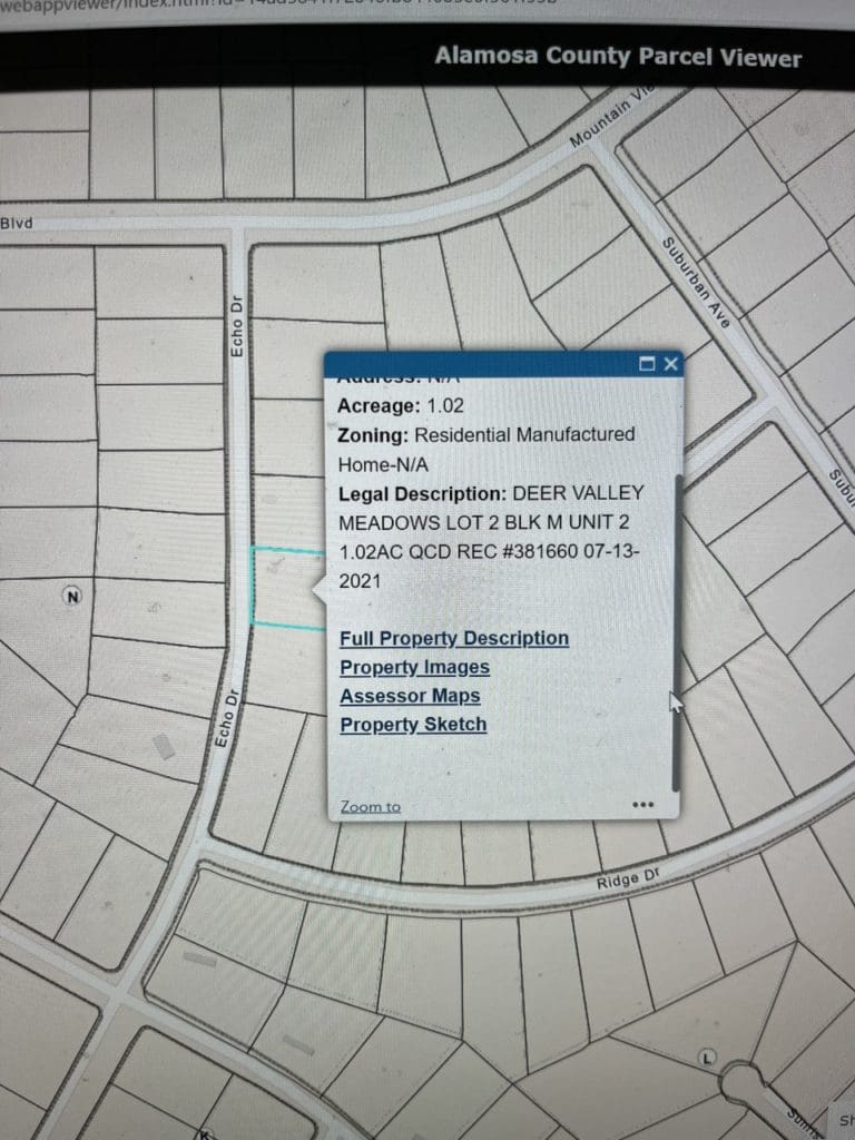 Large view of 1.02 ACRES IN SOUTHERN COLORADO NEAR ALAMOSA AND MT. BLANCA PEAK 14,345 FEET SANGRE DE CRISTO MOUNTAINS. Photo 9