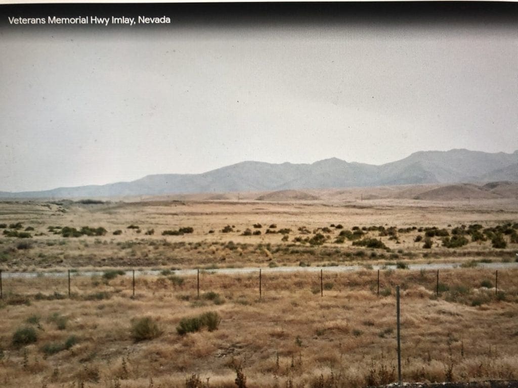 Large view of 1.54 Acre Lot with Interstate 80 Frontage in Imlay, Nevada. Zoned AGRICULTURE – MINING – RECREATION. Photo 10