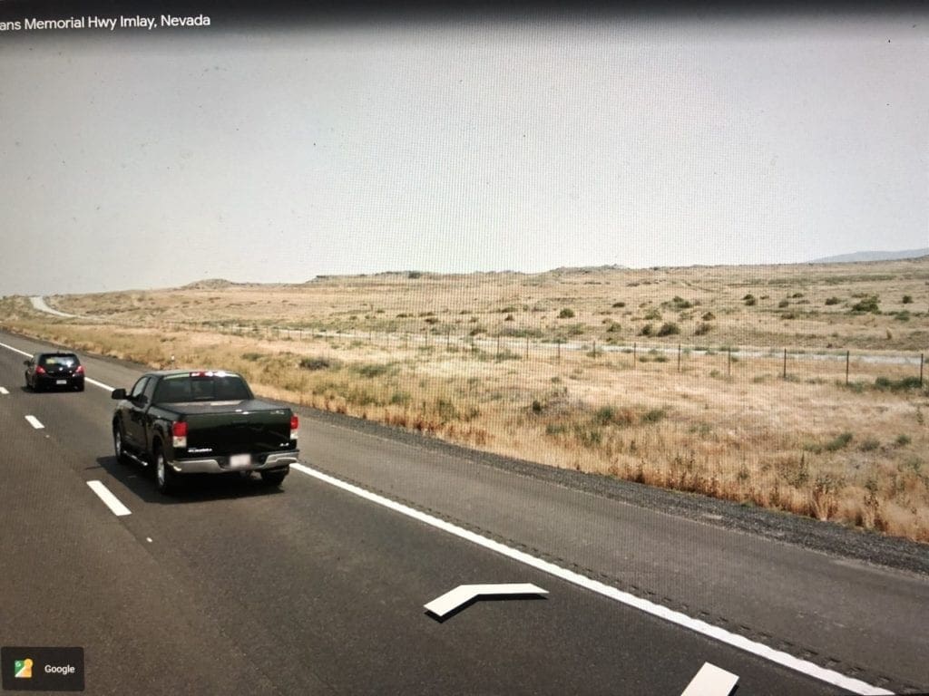 Large view of 1.54 Acre Lot with Interstate 80 Frontage in Imlay, Nevada. Zoned AGRICULTURE – MINING – RECREATION. Photo 8