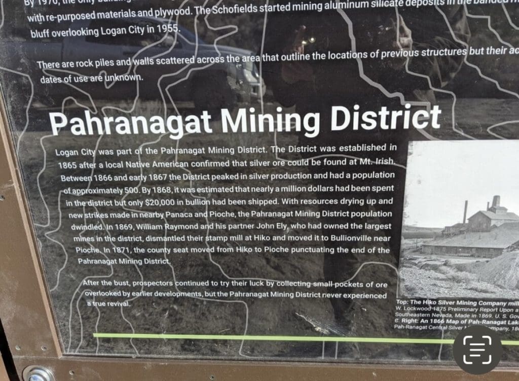 Large view of 160 Ac ~ Lincoln Co, Nevada GOLD & SILVER area, 8 Patented Load Mining Claims; The DENVER, MOHAWK AND HIGH FLY, The ELEPHANT, TOM BLUNDER, HIKO BELL, VALLEY VIEW AND VERA Photo 20