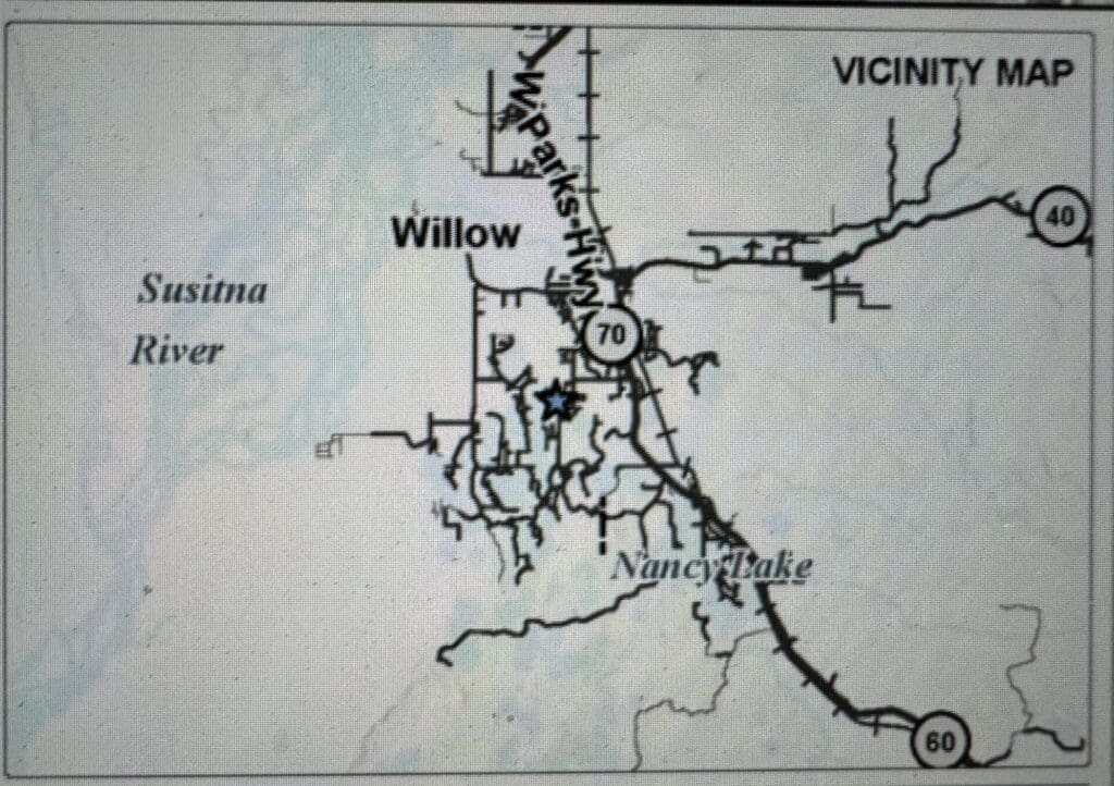 Large view of 0.76 ACRES IN WILLOW, ALASKA – FEET FROM LONG LAKE ON IMPROVED ROAD WITH POWER AND GORGEOUS MT. DENALI (20,310 FT)NATIONAL PARK AND PRESERVE VIEWS Photo 12