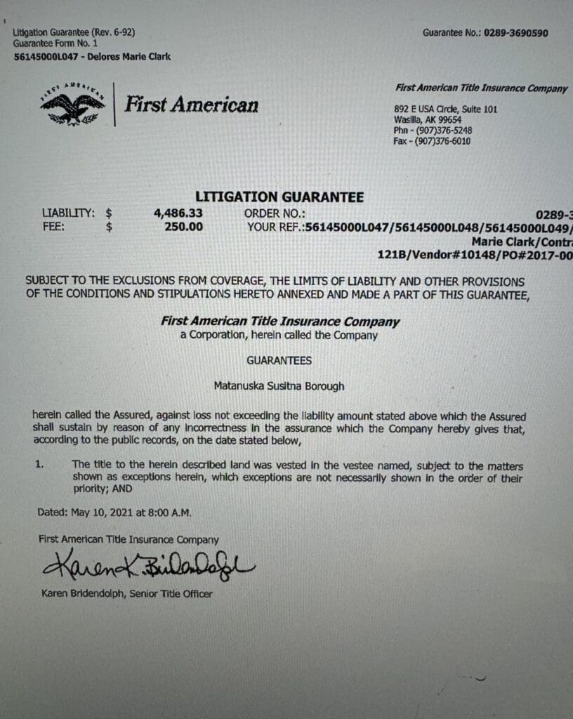 Large view of 0.76 ACRES IN WILLOW, ALASKA – FEET FROM LONG LAKE ON IMPROVED ROAD WITH POWER AND GORGEOUS MT. DENALI (20,310 FT)NATIONAL PARK AND PRESERVE VIEWS Photo 16