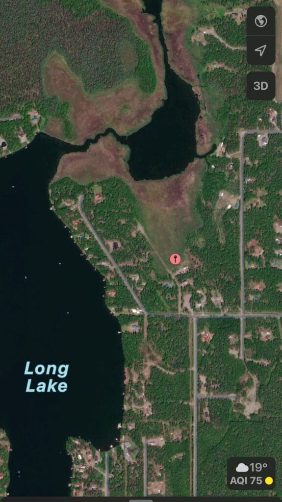 Large view of 0.76 ACRES IN WILLOW, ALASKA – FEET FROM LONG LAKE ON IMPROVED ROAD WITH POWER AND GORGEOUS MT. DENALI (20,310 FT)NATIONAL PARK AND PRESERVE VIEWS Photo 7