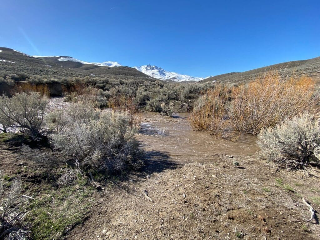 Large view of 41.39 ACRES IN LANDER CO, NEVADA WITH ROAD, CREEK, SPRING AND INCREDIBLE MOUNTAIN TOP VIEWS FOR MILES~NEW PICS MUST SEE AMAZING! Photo 32