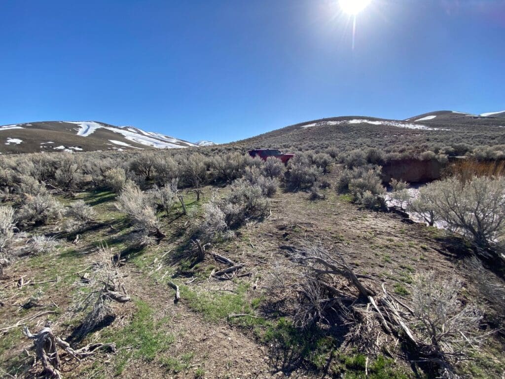 Large view of 41.39 ACRES IN LANDER CO, NEVADA WITH ROAD, CREEK, SPRING AND INCREDIBLE MOUNTAIN TOP VIEWS FOR MILES~NEW PICS MUST SEE AMAZING! Photo 19