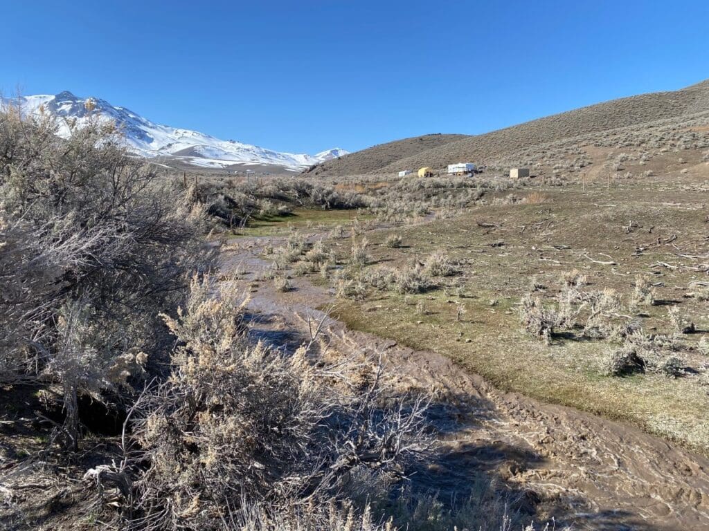 Large view of 41.39 ACRES IN LANDER CO, NEVADA WITH ROAD, CREEK, SPRING AND INCREDIBLE MOUNTAIN TOP VIEWS FOR MILES~NEW PICS MUST SEE AMAZING! Photo 2