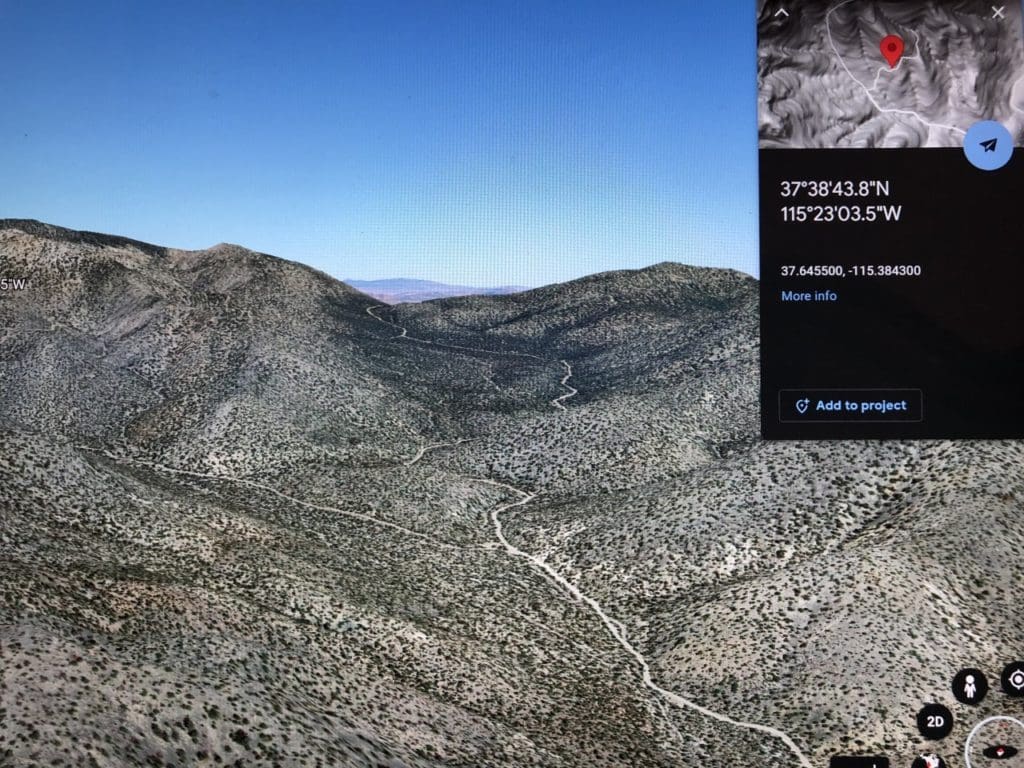 Large view of 160 Ac ~ Lincoln Co, Nevada GOLD & SILVER area, 8 Patented Load Mining Claims; The DENVER, MOHAWK AND HIGH FLY, The ELEPHANT, TOM BLUNDER, HIKO BELL, VALLEY VIEW AND VERA Photo 9