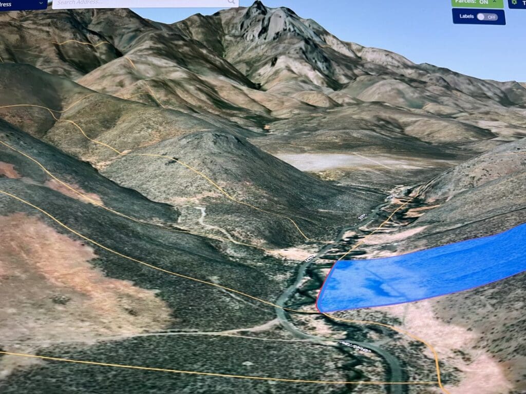 Large view of 41.39 ACRES IN LANDER CO, NEVADA WITH ROAD, CREEK, SPRING AND INCREDIBLE MOUNTAIN TOP VIEWS FOR MILES~NEW PICS MUST SEE AMAZING! Photo 8